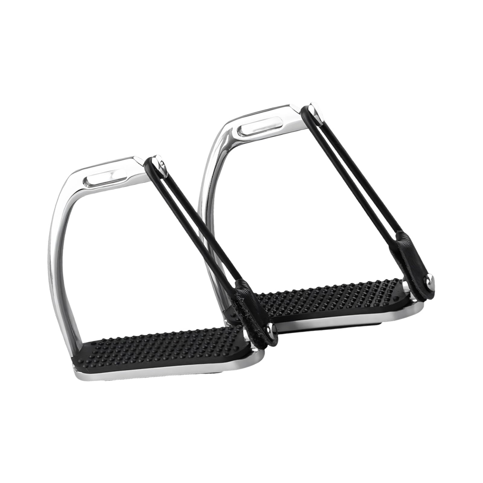 Ergonomische Steigbügel aus Gusseisen mit Finish und Ermüdungsdesign für Reiten Steigbügel aus poliertem Edelstahl