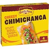 Old El Paso Cheesy Chimichanga Kit with Queso Sauce, 4 ct, 8.28 oz