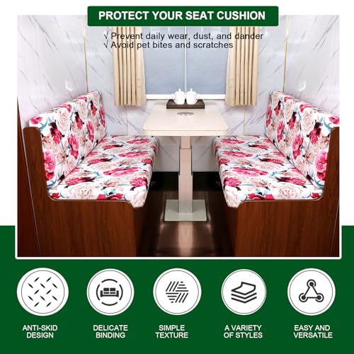 Funda protectora de muebles para sofá de RV y sillas de comedor elásticas estampadas 4