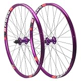 【Ultraligero y resistente】El juego de ruedas MTB fabricado con llanta de aleación de aluminio de alta resistencia, válvula Presta de 6,5 mm y protectores de neumáticos, logra el equilibrio perfecto entre peso mínimo y gran durabilidad.