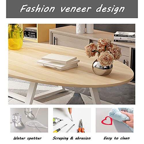 Table basse ronde en métal de 100 cm pour salon moderne - 5
