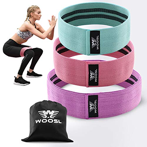 Resistance Bands Loop Exercise Bands Booty Bands Workout Bands Hip Bands Wide Resistance Bands For Legs And Butt Resistance Bands For Legs And Butt Booty Band Hip Resistance Band (3 Colors)