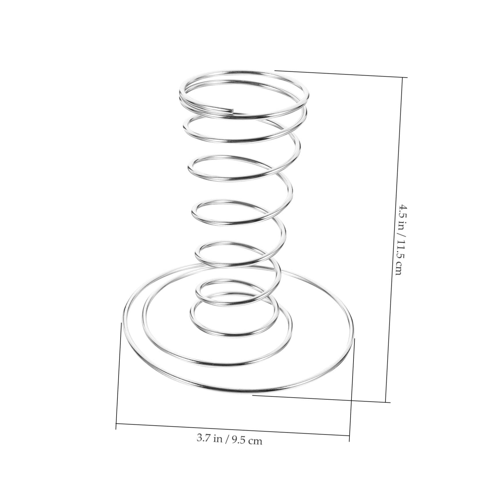 Ciieeo 4Pcs Stainless Steel Ice Cream Stand Cone Holder for Waffle Cones for Parties and Cake Shops Ice Cream Cone Display Rack