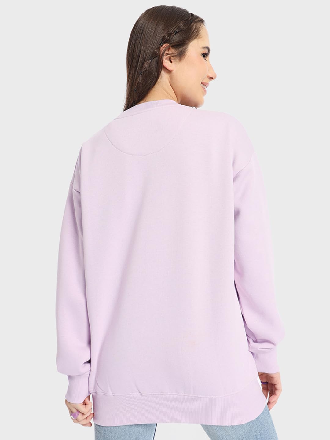 Bewakoof X Demon Slayer Mitsuri damska bawełniana bluza oversize | damska zimowa bluza