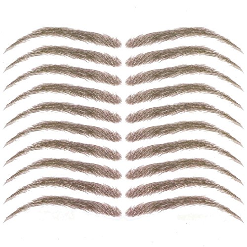 Cardani Eyebrow Tattoos #17 - Classic Shape Temporary Tattoo Eyebrows #17 Light Brown Tattoo