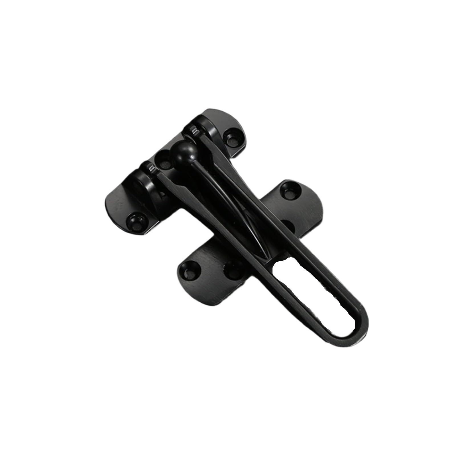 Swing Bar Door Lock 8pcs Buckle Door Bolt Hasp Household Thickening Mute Anti-Rust(Black)