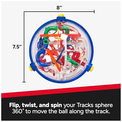 Image of Rubik's Cube, Rubik's Tracks 150 3D Gravity Maze & 3D Puzzle Game with 150 Obstacles, STEM Toy Problem-Solving Brain Teaser, Fidget Toy, Sensory Puzzle for Adults, Teens, Kids, for Ages 8 & Up