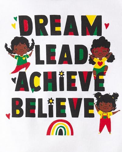 The Children's Place Baby Girl's and Toddler Snug Fit 100% Cotton Short Sleeve Top and Pants 2 Piece Pajama Set2