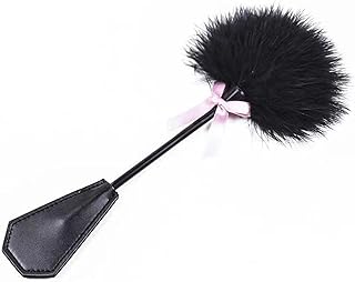 Feather Tickler 15",Black Whip Tickler,Black Whip Feather Tickler, Whip Feather,Tickle Feathers,for Couples Whip Sex Play (P1)