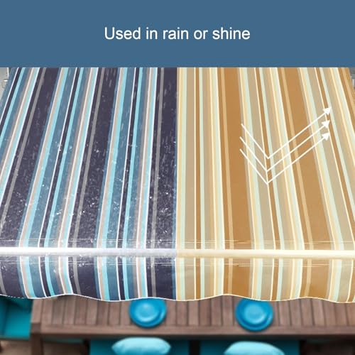 Auvent de terrasse tissu de rechange polyester imperméable anti-UV
