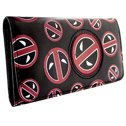 Catálogo para Comprar On-line Simbolo Deadpool , tabla con los diez mejores. 47 Deadpool Merc with a Mouth! Parches de Cara Insignias Cartera Tri-Fold con Bolsillo para Monedas & Tarjetero, Negro