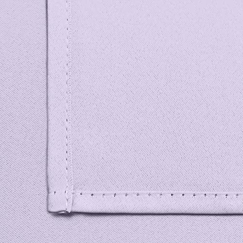 Yakamok Light Blocking Room Darkening Thermal Curtains - Blackout Curtains with Grommet Top for Bedroom/Living Room (62Wx84L, Lilac, 2 Panels)