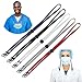 5 Pack Muryobao Adjustable Length Face Mask Lanyard for Men Women Kids, Handy & Convenient Safety Mask Holder & Hanger, Comfortable Around The Neck Facemask Rest & Ear Saver Easy On & Off Mix Color