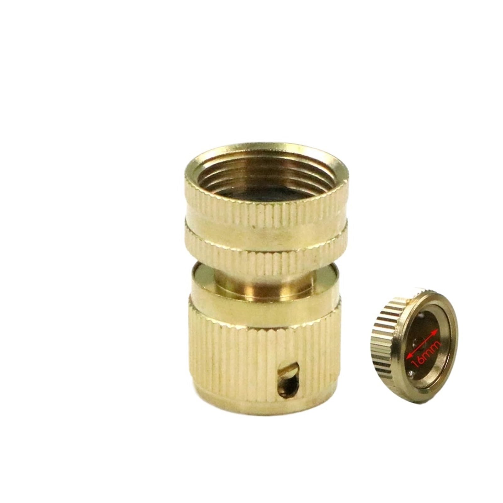 Sfoikvg Men's B-Usa-Fe Hose Connector Repair Jiont Brass 1/2" 3/4" /Fe Thread Quick 16.0Mm Nipple Adapter For Garden Hose Tap Watering Tube For Outdoor Taps(B-Usa-Fe)