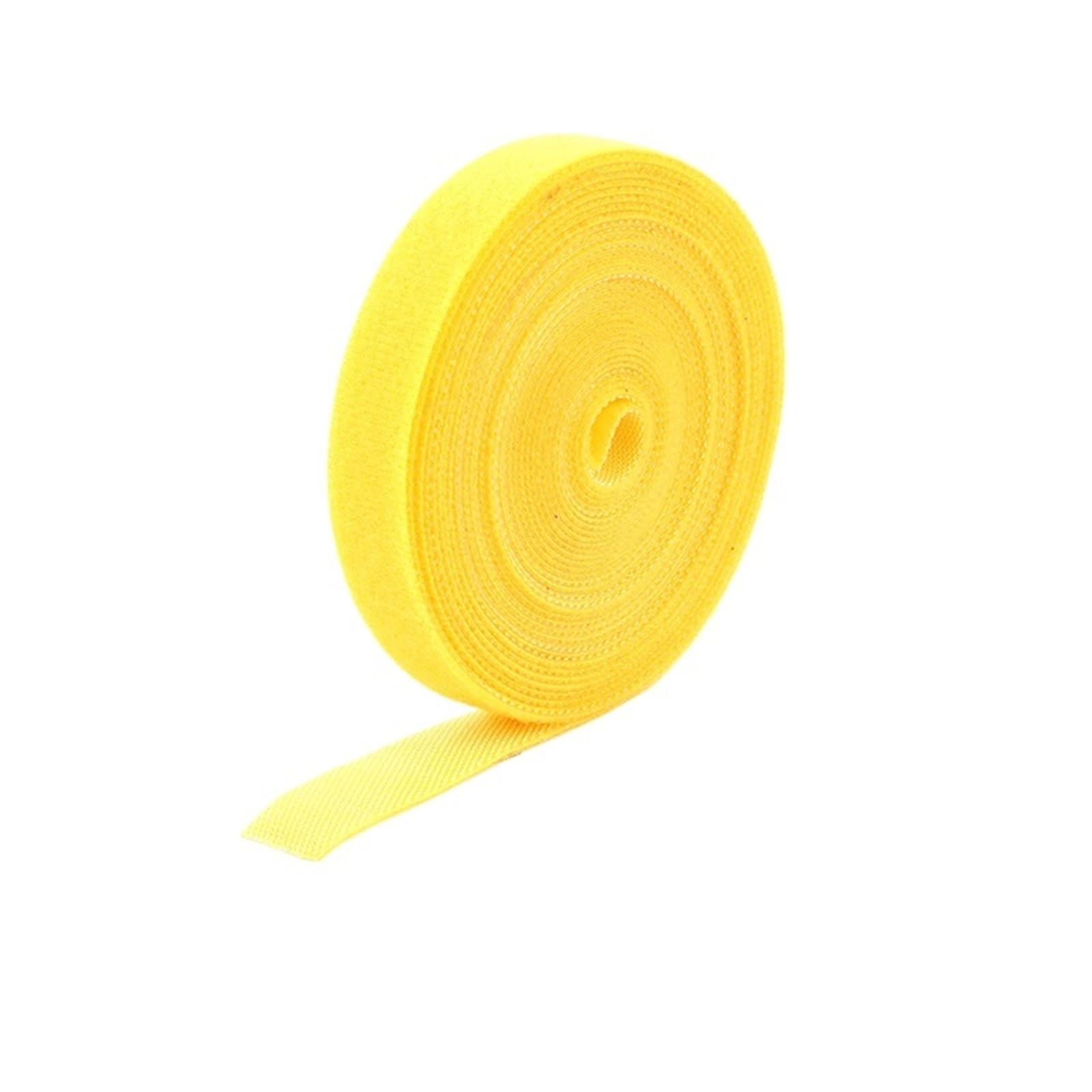 Yangshe Yellow Reusable Nylon Cable Ties Organizer, Adhesive Fastener Tape For Wires Management
