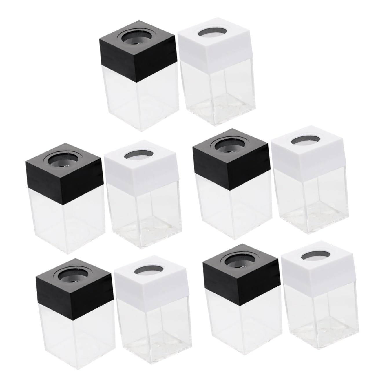 NUOBESTY Lot De 5 Porte-trombones Carrés Élégants Avec Couvercle Étui De Rangement Pour Trombones Organisateur Pour 2 Pièces X 5