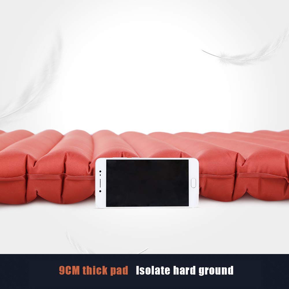 Colchoneta Liviana, Almohadilla Impermeable Doble Para Acampar Al Aire Libre, Cojín Aire Portátil Para Tienda Con Almohada, Bolsa Inflable Multifunción Para Inflar/Guardar Ropa/Recoger Agua