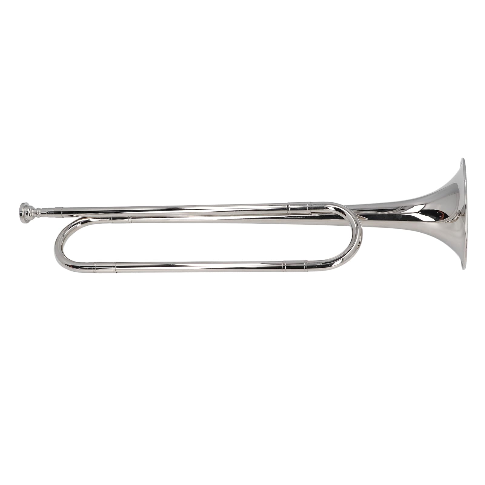 Generic Instrumento de Trompeta Trompeta de Caballería de Latón Profesional para Orquesta Militar Llave BB, Material Resistente y Tono Ideal, para Banda Escolar y Actuación en Ambiente Festivo,