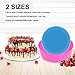 Uarter Round Silicone Cake Pan Baking Mold 8 Inches / 6 Inches, Set of 2, BPA-Free, Non-Stick Bakeware Pan, Random Color