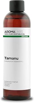 ORGANIC - TAMANU Oil - 250mL - 100% Pure, Natural, Cold Pressed and Cosmos Certified - AROMA LABS French Brand