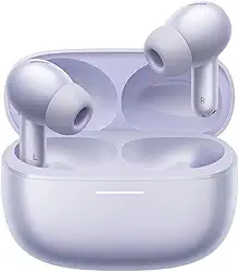 Xiaomi Redmi Buds 6 Pro, �udio realista, �udio de alta resolu��o com drivers duplos coaxiais, LDAC, cancelamento de ru�do ativo de at� 55 dB, compat�vel com iPhone Android e dispositivo Bluetooth