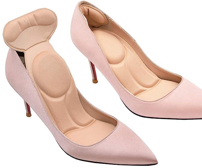 Women's Full Length Shoe Insoles, Heel Cushions, Breathable Sponge Shoes Pads with High Heel Inserts for Loose Shoes Metatarsal Pain, Arch Pain, Foot Pain (1 PAIR)