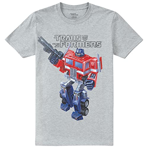 Cotton Soul Transformers Optimus Old School T-shirt homme gris