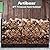 Artibear 8ft Outdoor Firewood Rack, Upgraded Heavy Duty Logs Stand Stacker Holder for Fireplace - Metal Lumber Storage Carrier Organizer, Bright Black