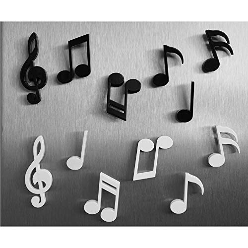 12 Imanes De Nevera Con Notas Musicales, Para Armarios De Oficina, Pizarras Blancas, Fotos, Hermosos Imanes Decorativos Para Decorar El Hogar Cover