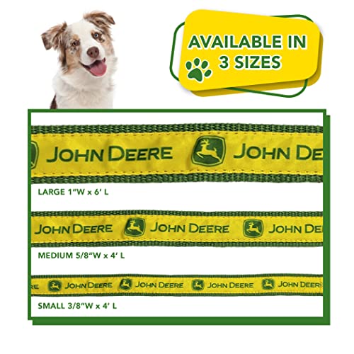 John Deere Pet Leash. Licensed Dog Leash, Large Leash For Dogs & Cats. A Shiny & Colorful Dog & Cat Leash Licensed By John Deere For All The Farmers, Contractors & Fans Of John Deere Tools #TOP4