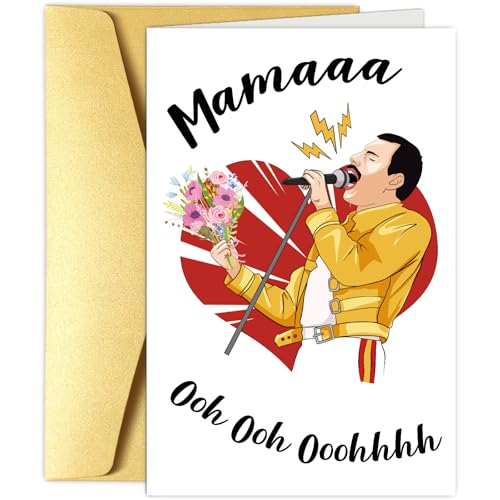 Obbyidk Funny Mother's Day Card, Humorous Mom Birthday Card from Daughter Son, First Mothers Day Card, Mama Ooh Ooh Card