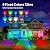 Consciot Solar Spot Lights Outdoor, 16 LEDs IP67 Waterproof Color Changing Solar Outdoor Lights, 8 Colors, Auto On/Off, 2-in-1 Adjustable Wall Lights for Garden Yard Pathway, 4 Pack(RGB)