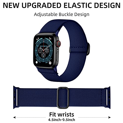 Image of DaQin 3 Pack Stretchy Solo Loop Compatible with Apple Watch Bands Men Women