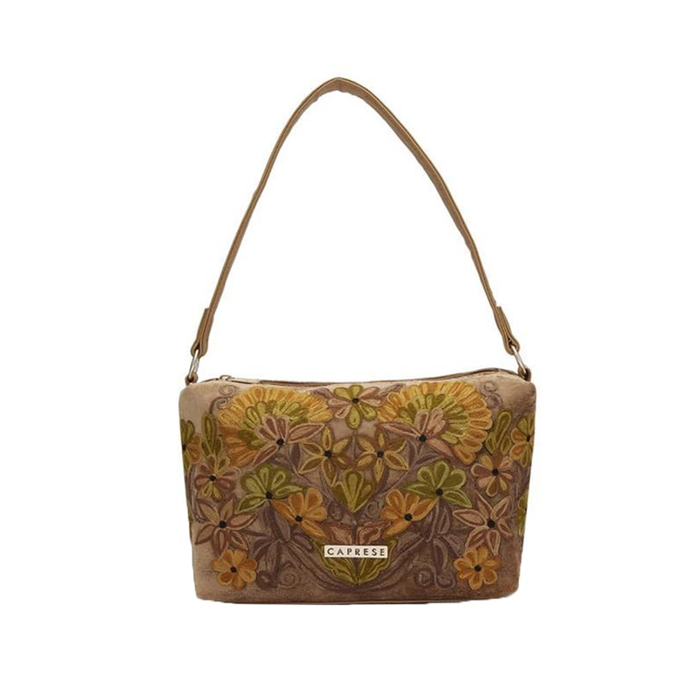 Caprese TRESNA EMBROIDERY CROSSBODY FAWN HANDBAG (B0CF9VV58P) Amazon Price History, Amazon Price Tracker