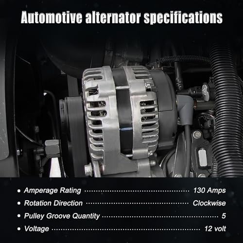 Alternator Compatible with Cruze 2012-2016, Alternator replacement for 13581891,11654A, 11654N, 11654, 13588290, 13597227, 95939944, 12090662