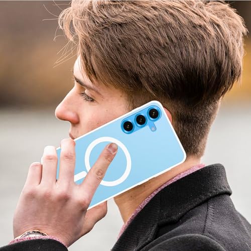 Image of amazon basics Luxury Paper Thin Case Cover for Samsung Galaxy S26 5G | Matte Finish | Compatible with magsafe | (White, Samsung Galaxy S26 5G)
