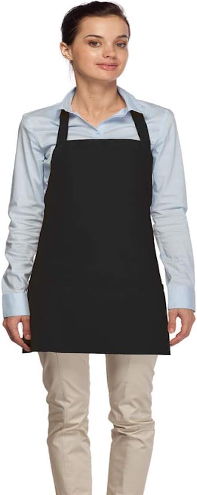 DayStar Apparel 3-Pocket Bib Apron with Criss Cross Back Ties – Style 200xx
