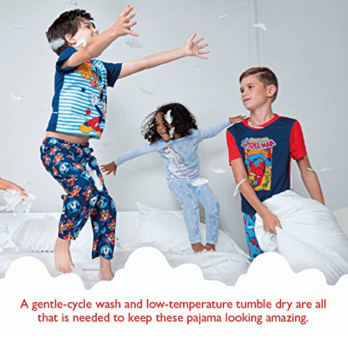 Image of Marvel Boys' 2-piece Snug-fit Cotton Matching Holiday Pajama Set, Soft & Cute for Kids