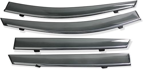 Miniatura 1 de BAGBIA Deflectores de ventilación para visera de puerta, compatibles con MG ZS EV MGZS 2017-2022, juego de 4 unidades de protectores de lluvia y