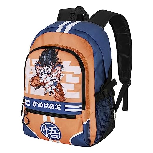 Dragon Ball (Bola de Dragón) Kamehameha-Mochila Fight FAN 2.0, Naranja, 31 x 44 cm, Capacidad 24 L
