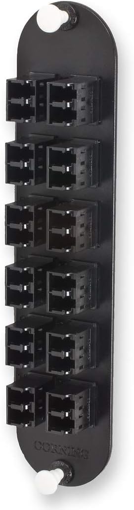 Corning LANscape CCH Patch Panel with 12 LC Duplex OM2 Multimode 50 Adapters (Ceramic Insert) CCH-CP24-D3