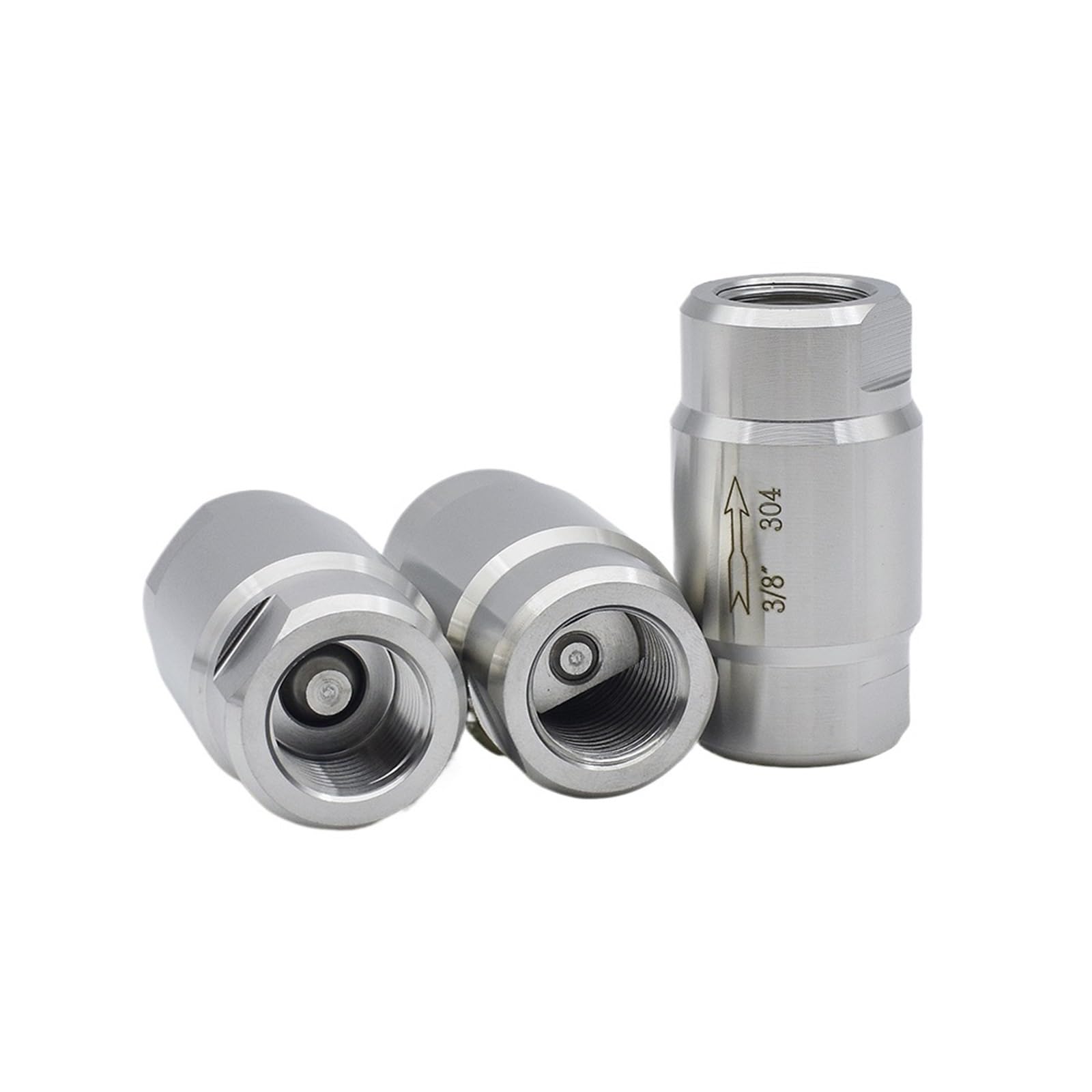 Clapet anti-retour gaz inox 304 filetage interne BSPT haute pression