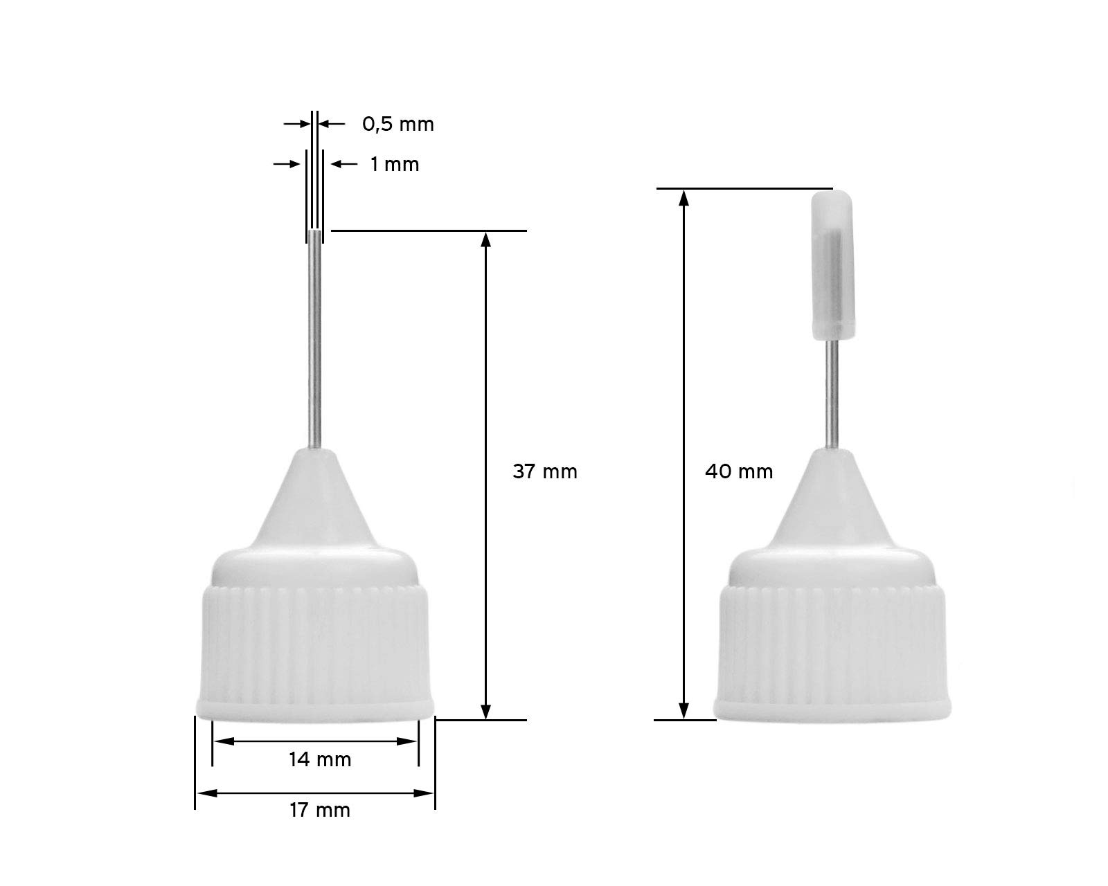 5 x 50 ml Flacons  aiguille Octopus, Flacons flexibles pour e-liquides de  shishas et