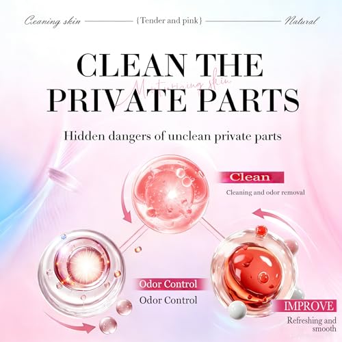 Image of pH Balanced Feminine Soap for Women, Strawberry Odor Control & Hydration, Deep Cleanse, Pure Natural Plant Extracted Essence, Gentle Yet Effective for Daily Intimate Hygiene, Vegan, Pink