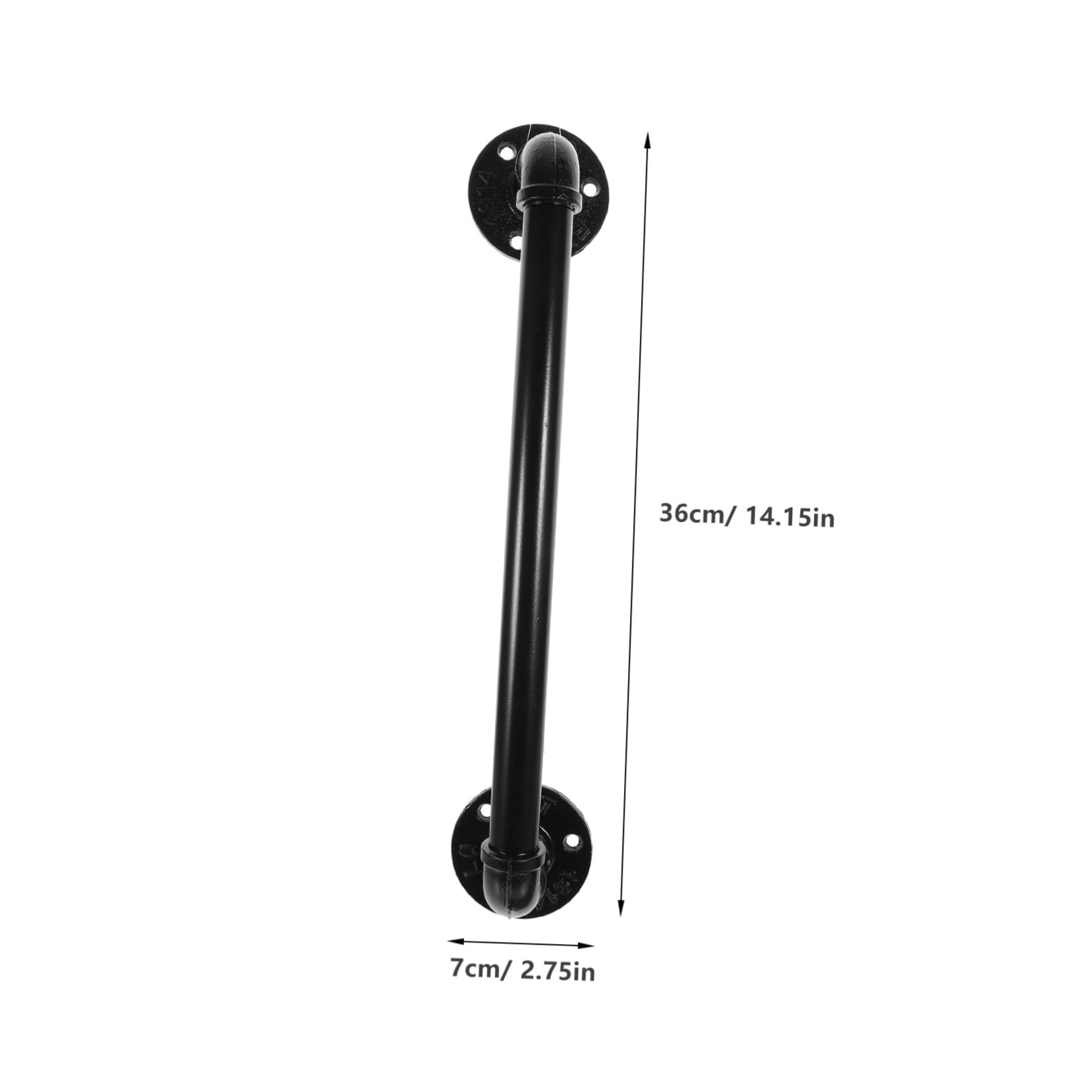 Lurrose Sturdy Barn Door Handle Wrought Iron Iron Door Pulls for Barn Garage Warehouse Random Style