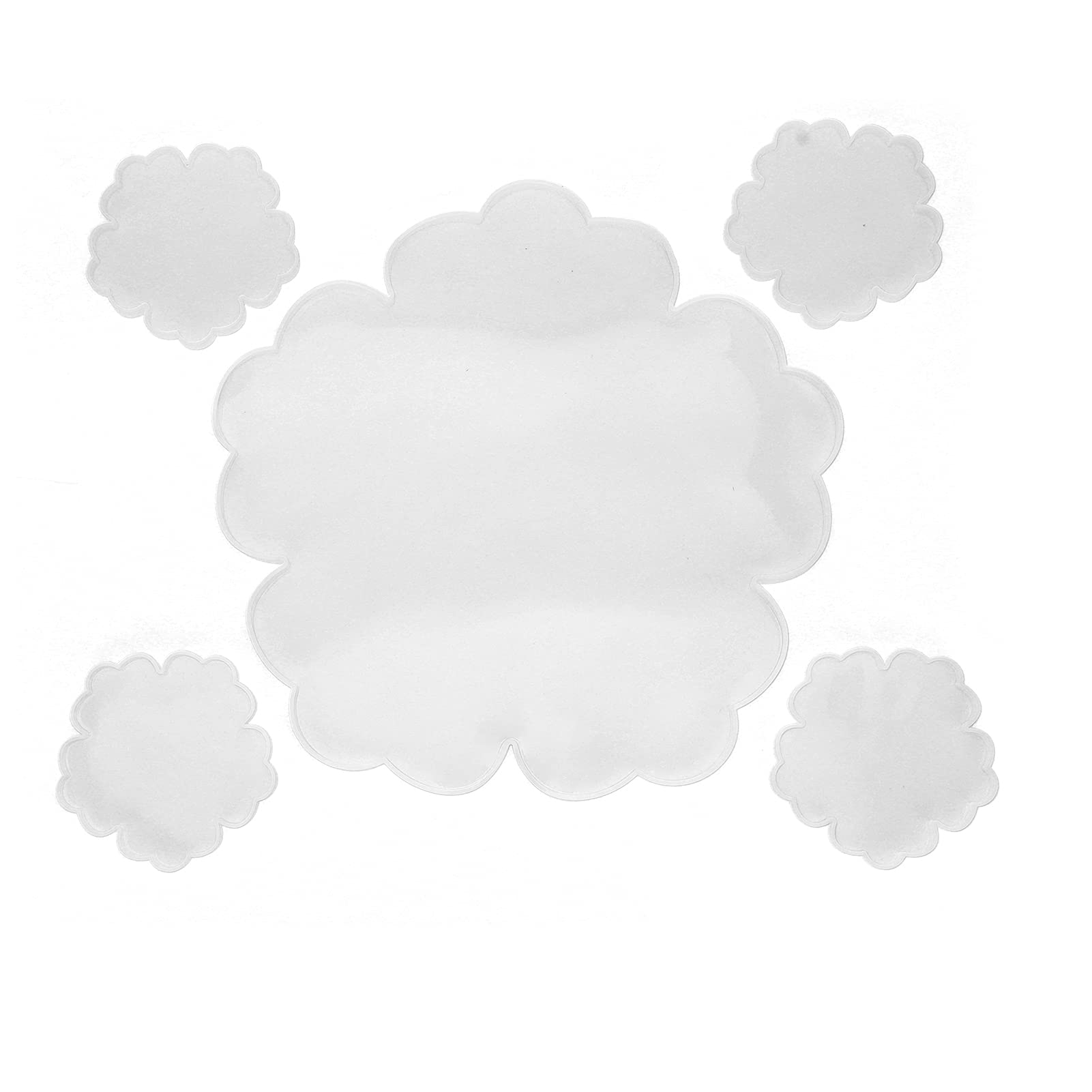 Dioche Flower Coaster Resin Molds, Flower Coaster Molds for Resin Casting, Pieces Coaster Silicone Resin Molds Set for Home Decoration