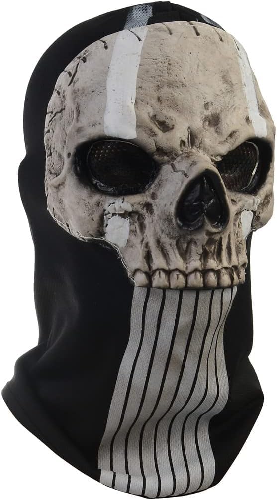 Halloween Carnival Horror Skull Mask Ghost Game Mask Headcover,CS Cosplay Full Face Skull Horror Mask