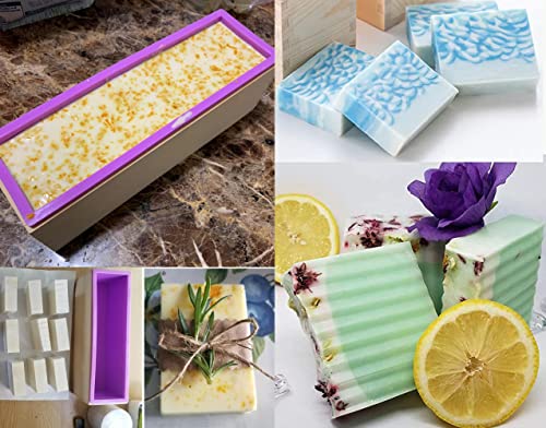 Silicone Soap Molds -Soap Cutting Tool Set Wooden Bamboo (Silicone Soap Molds Wood Box) #TOP5