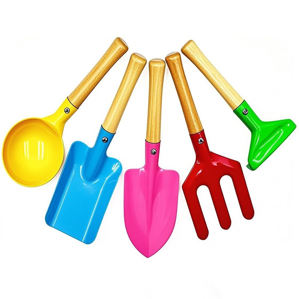Kids Gardening Tools Set - Trowel, Rake & More -1