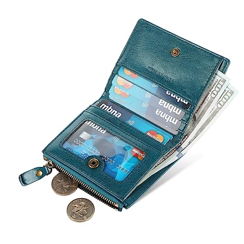 Lavemi Ultra Thin Small Compact Leather Womens Girls Wallets RFID Blocking Credit Card Holder for Women2